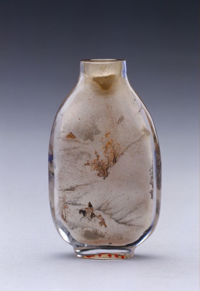 图片[2]-Zhou Leyuan’s painting of landscapes and figures inside a snuff bottle-China Archive